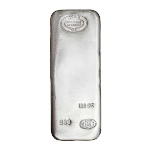 100 ounce Silver Bar .999 pure silver (Random Design)